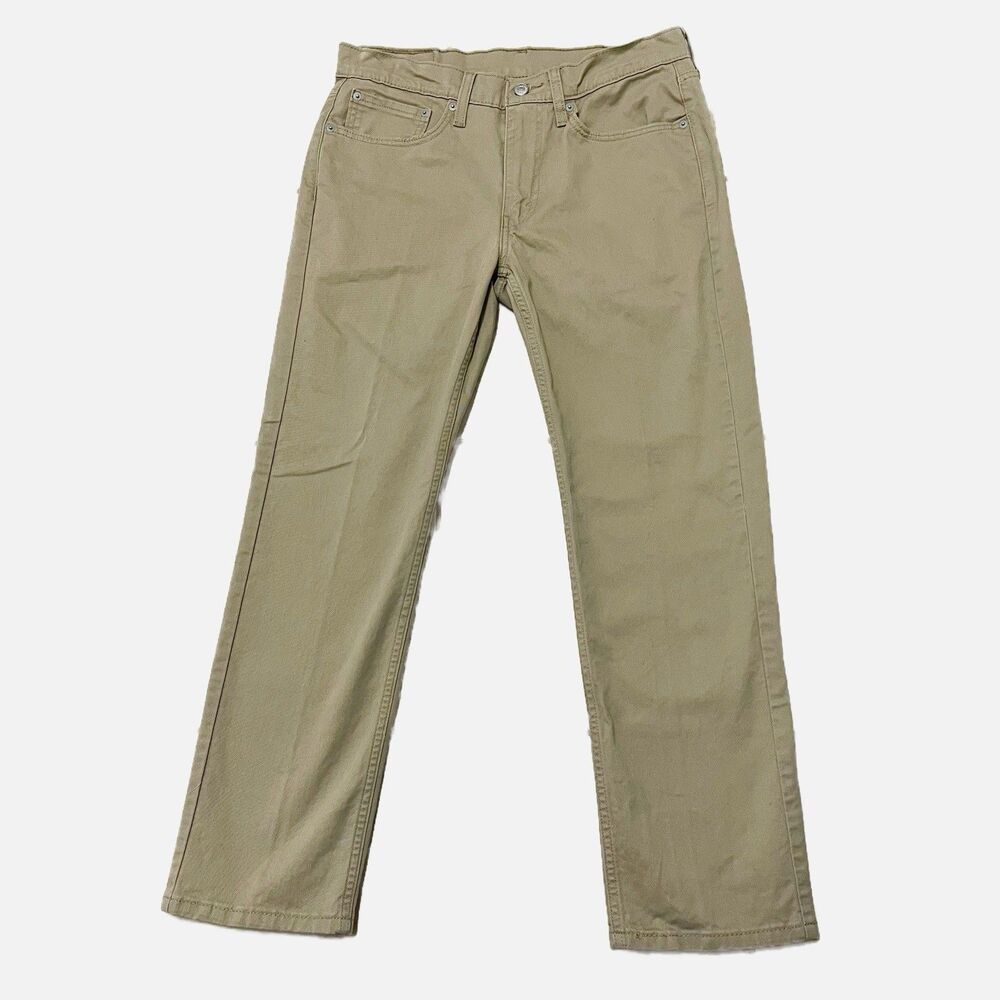 Levi’s 514 Tan Regular Fit Straight Leg Denim Jeans Size 32 X 29